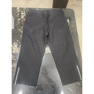 Coconut Row Palm Beach Pants - Black Stretch Pull on Womens - Size 16